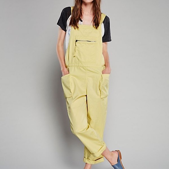 light yellow overalls
